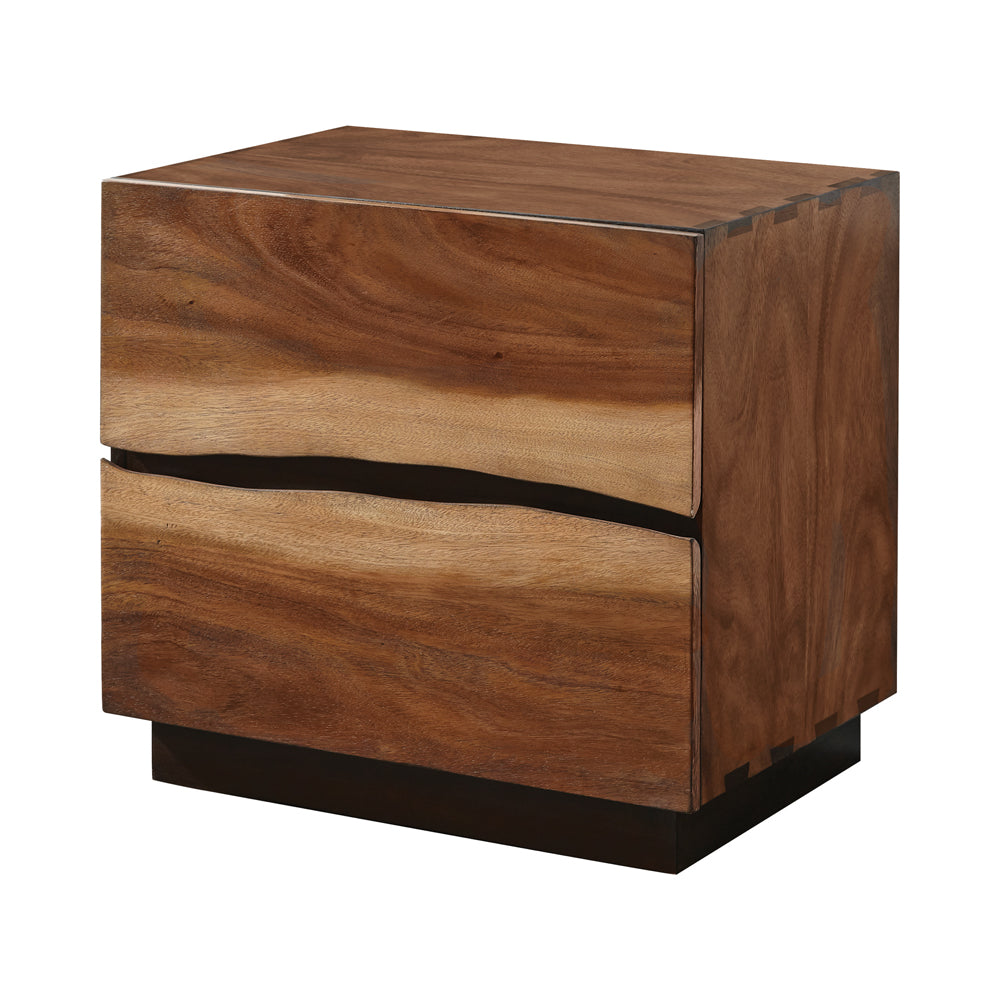 Winslow 2-drawer Nightstand Smokey Walnut