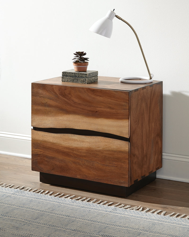 Winslow 2-drawer Nightstand Smokey Walnut