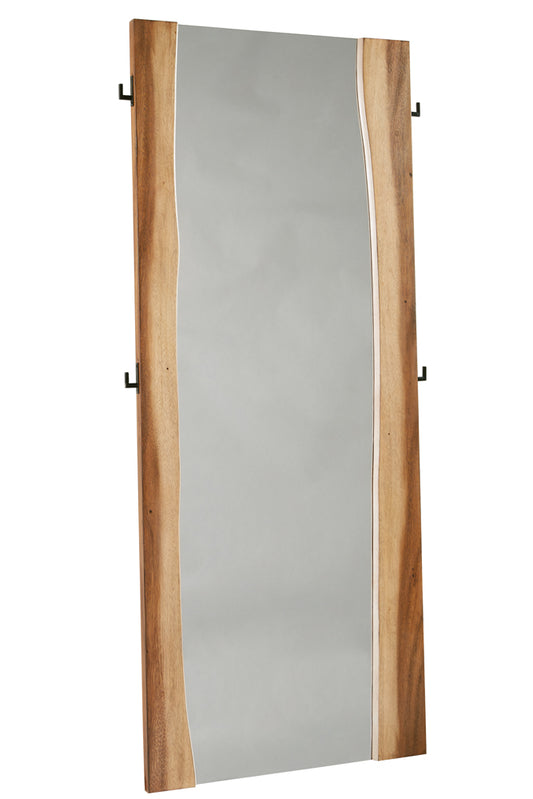 Winslow 31 x 76 Inch Standing Floor Mirror Smokey Walnut