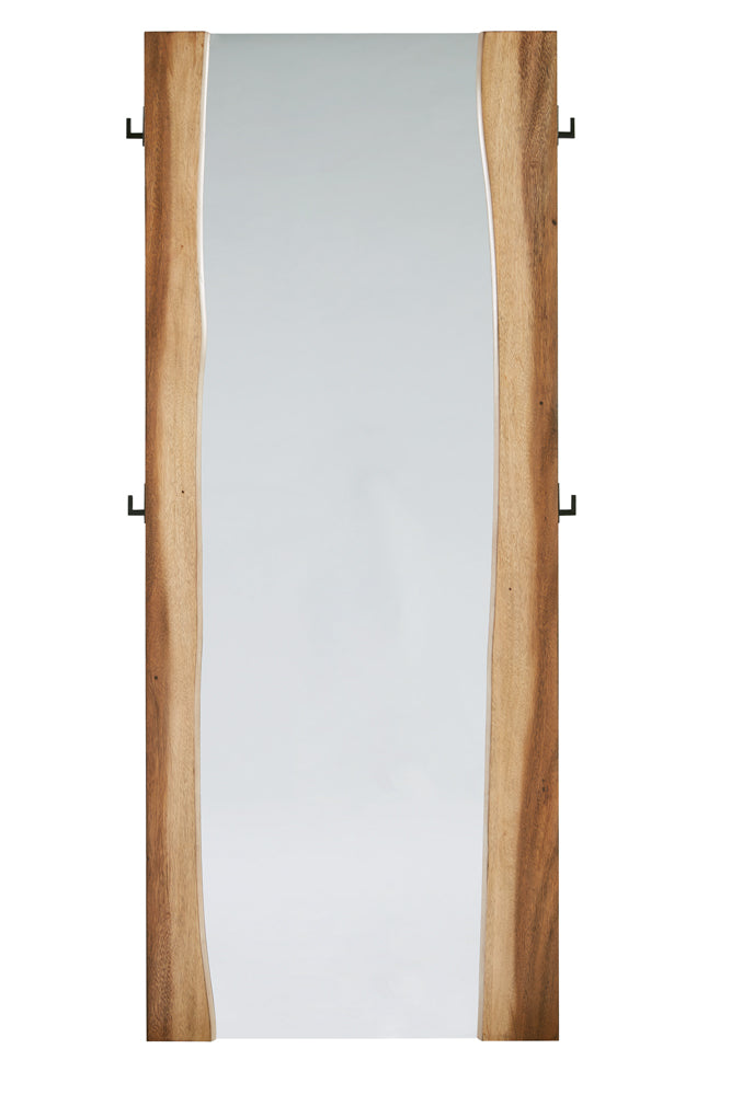 Winslow 31 x 76 Inch Standing Floor Mirror Smokey Walnut