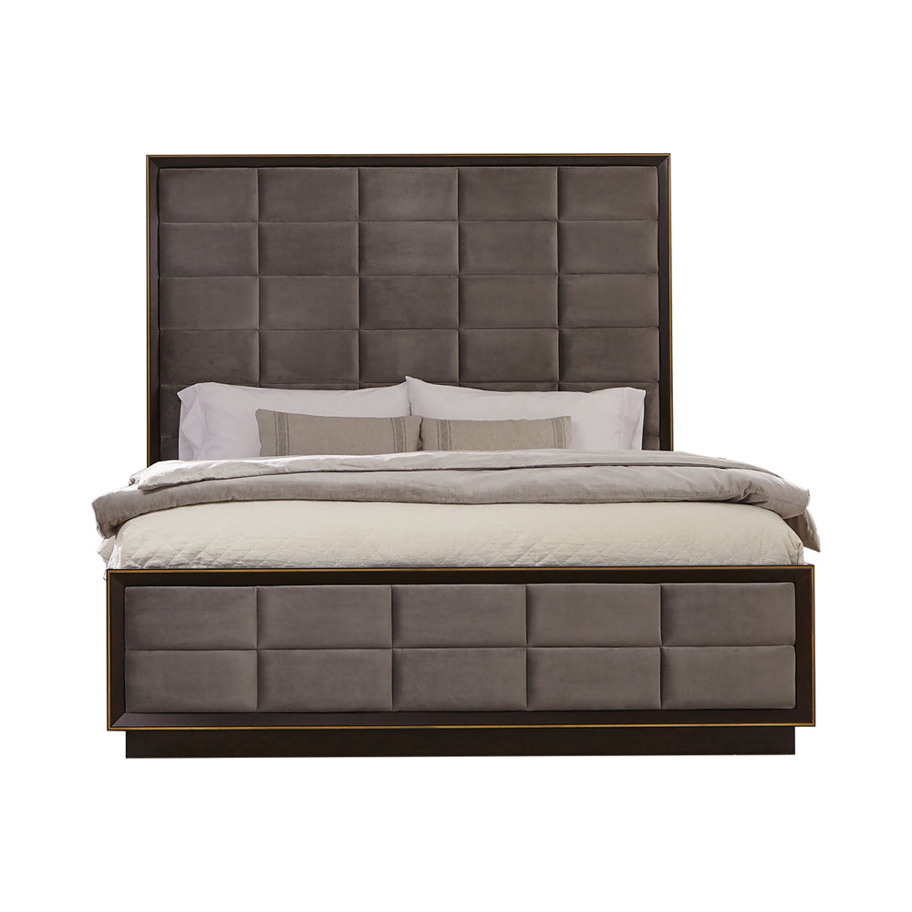 Durango 77-inch Queen Panel Bed Smoked Peppercorn