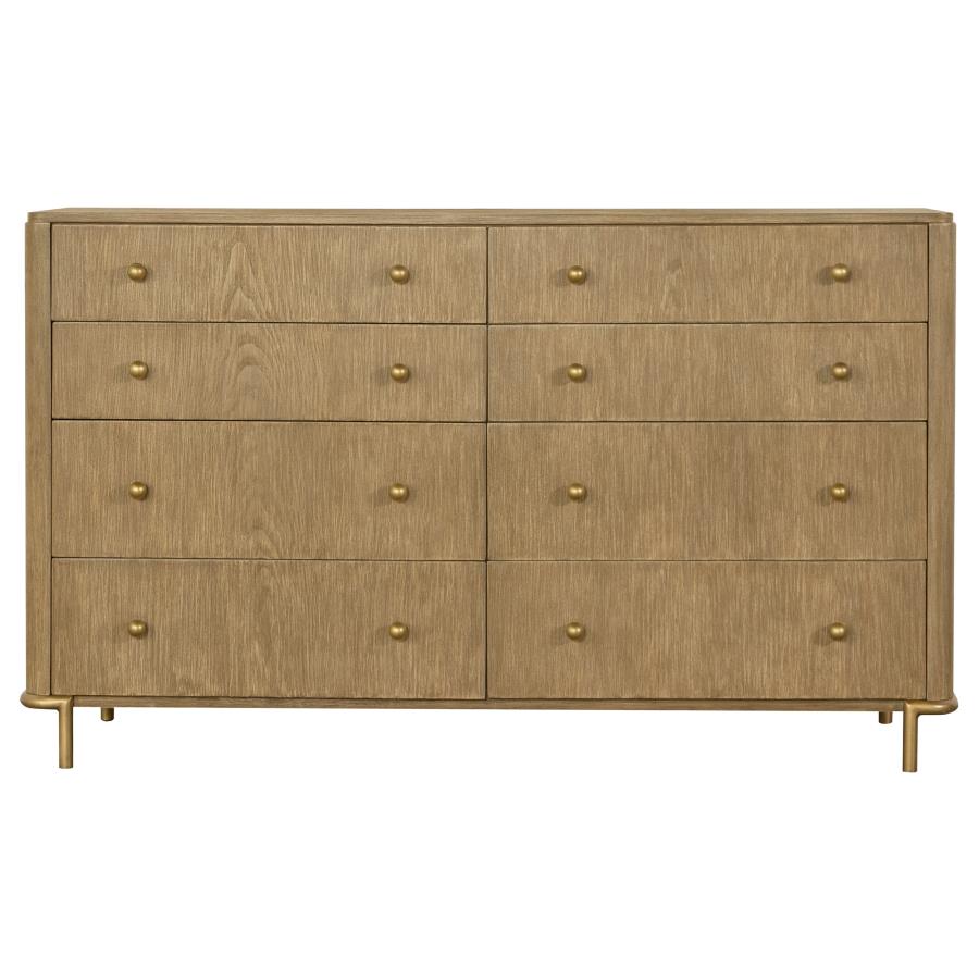 Arini 4-Piece Eastern King Bedroom Set Cream And Sand Wash