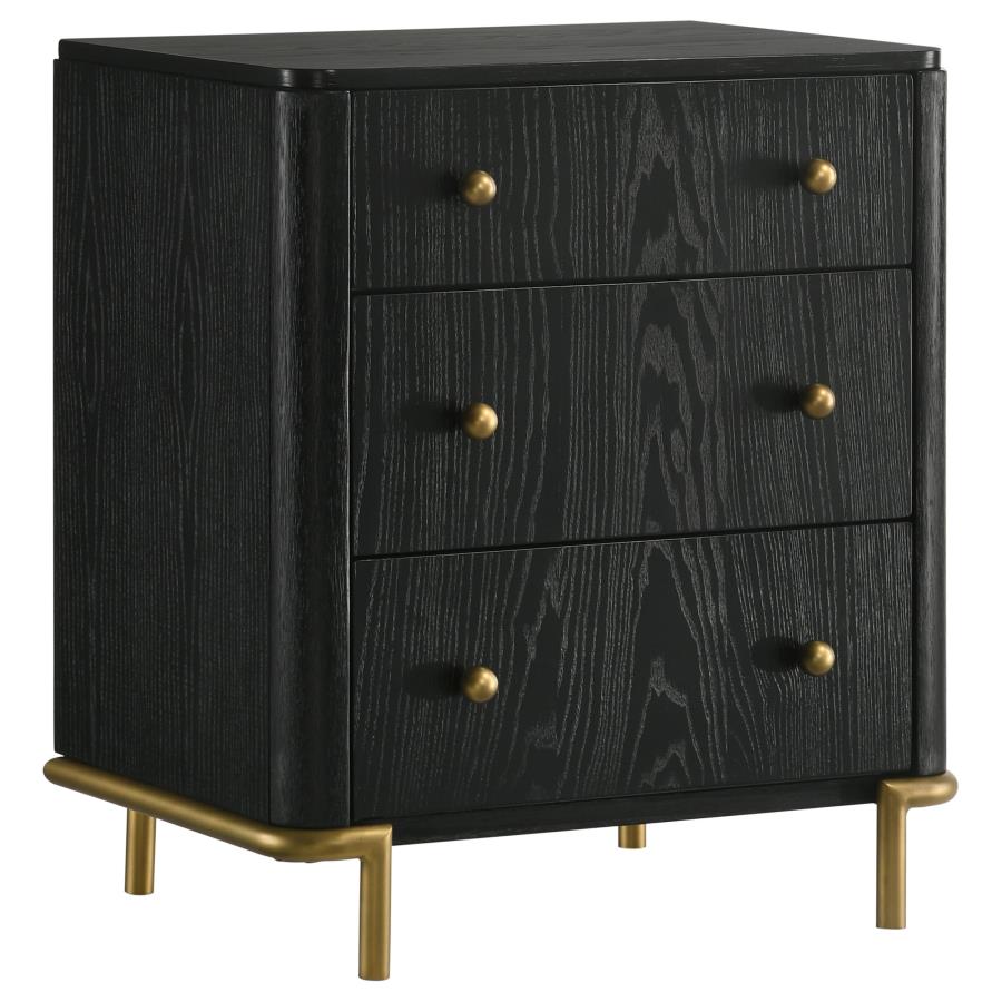 Arini 4-Piece Eastern King Bedroom Set Cream And Black