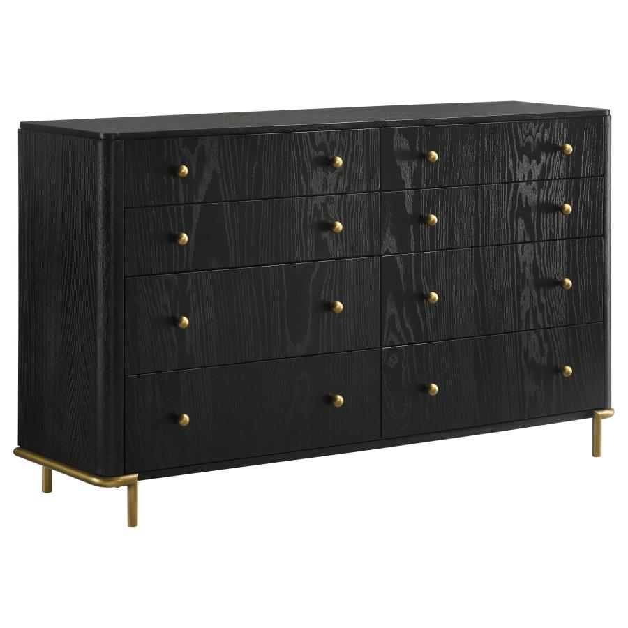 Arini 4-Piece Eastern King Bedroom Set Cream And Black