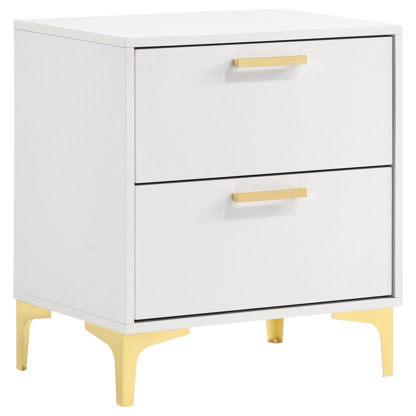 Kendall Tufted Upholstered Panel Queen Bed White