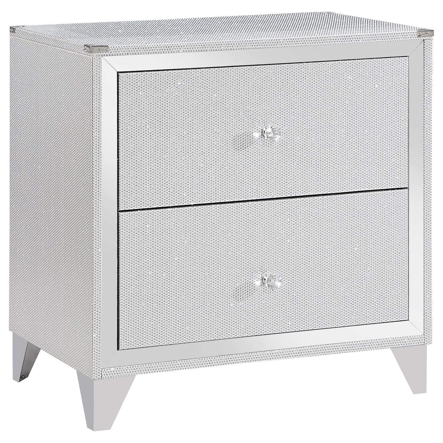 Larue Wood Eastern King Panel Bed Silver