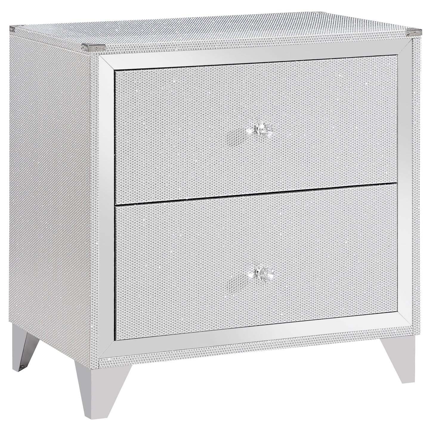 Larue Wood Eastern King Panel Bed Silver