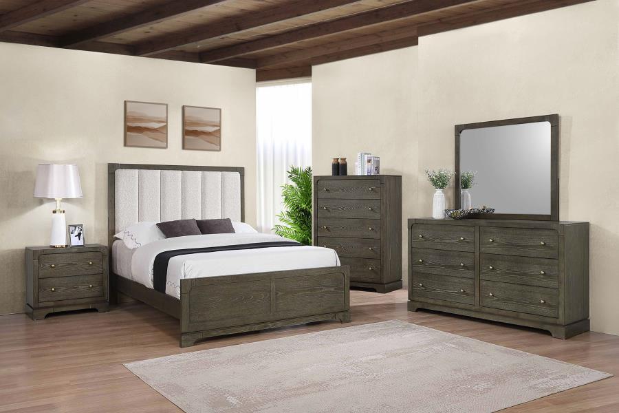 Gran Park 59-Inch Eastern King Panel Bed Dark Cocoa