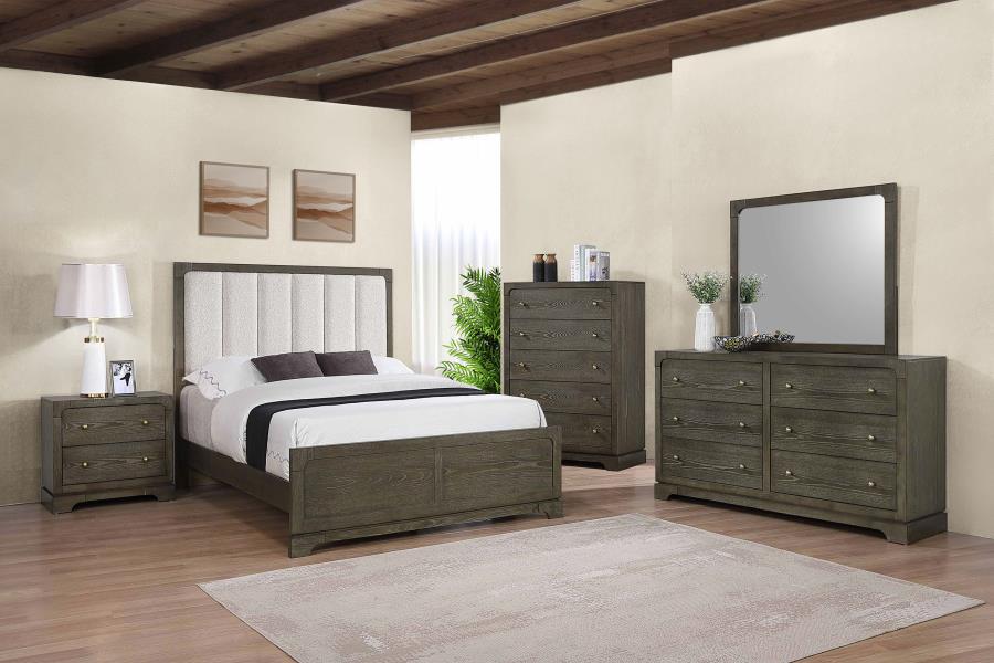 Gran Park 59-Inch Queen Panel Bed Dark Cocoa