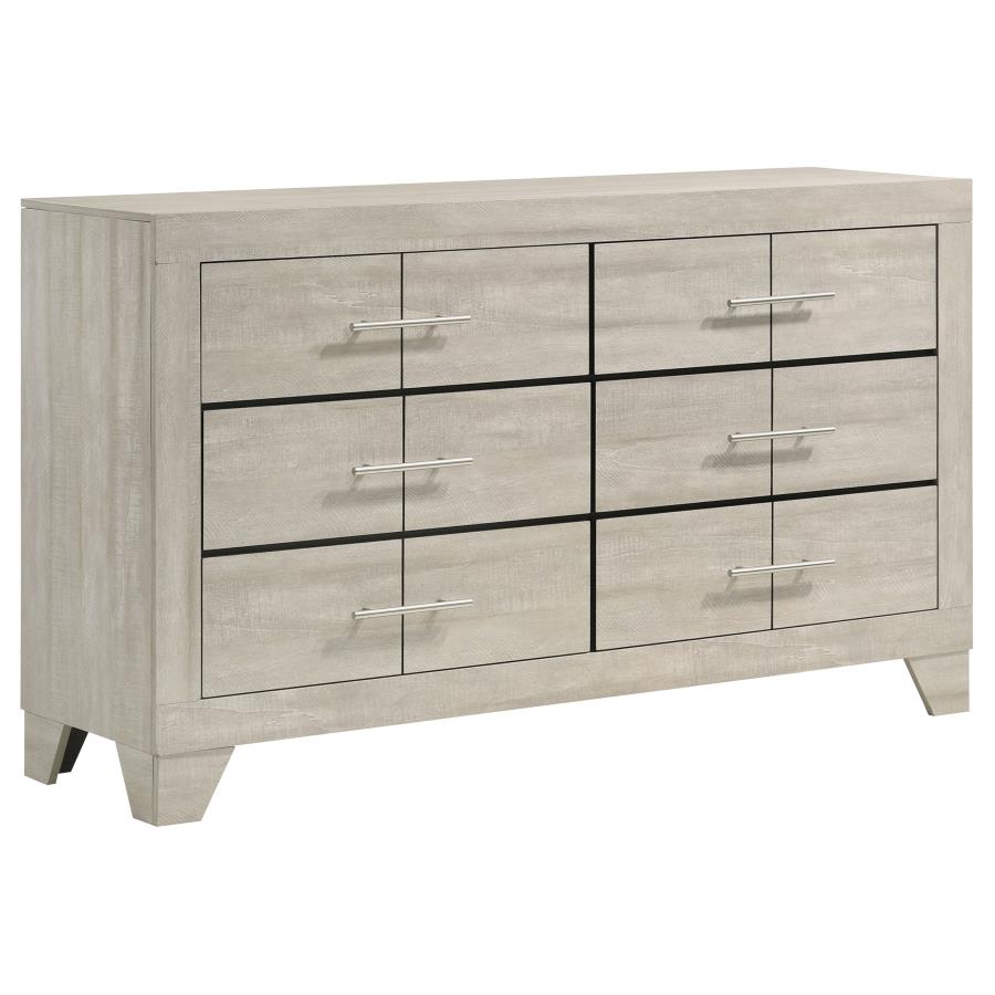 Trenton 4-Piece Eastern King Bedroom Set Rustic Cream