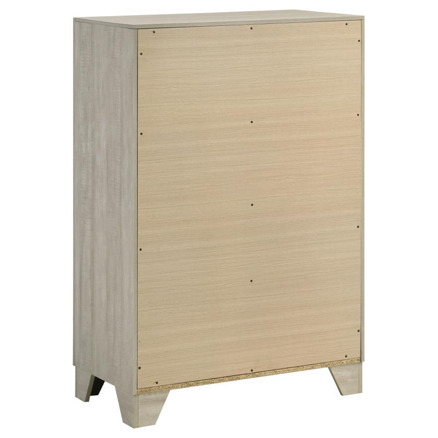 Trenton 5-Piece Eastern King Bedroom Set Rustic Cream