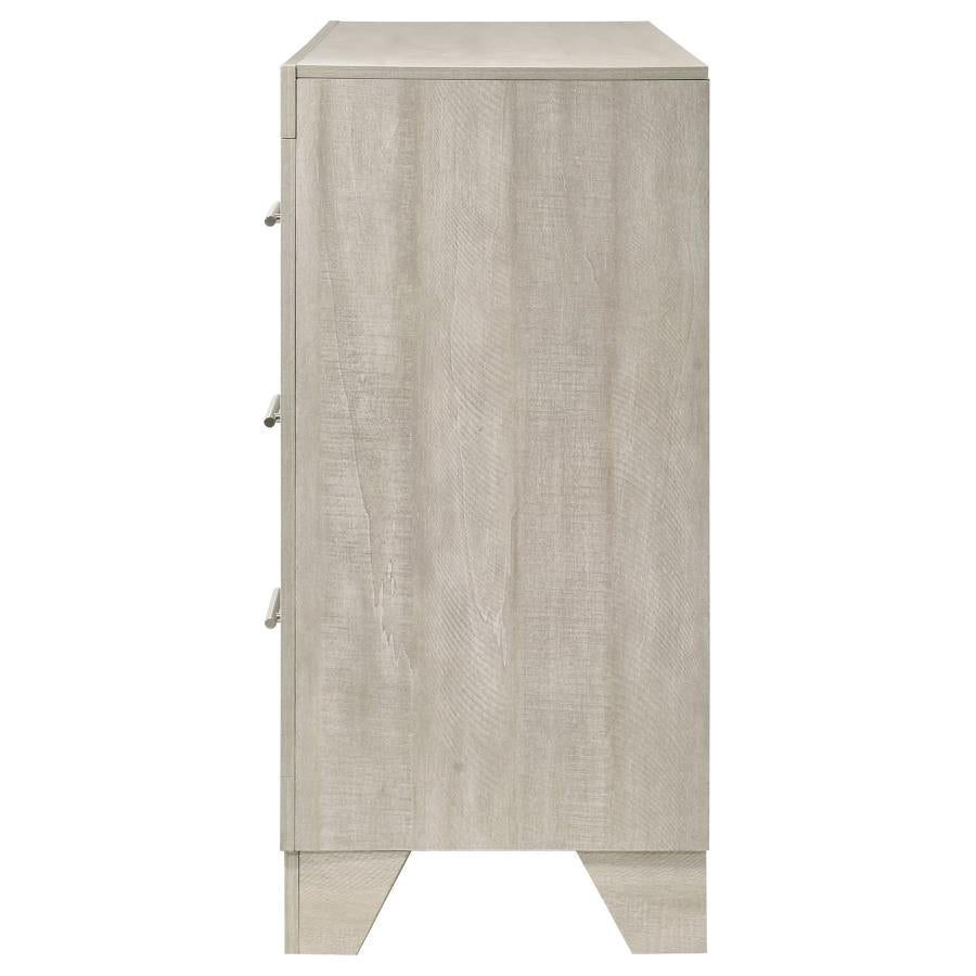 Trenton 6-Drawer Bedroom Dresser Rustic Cream
