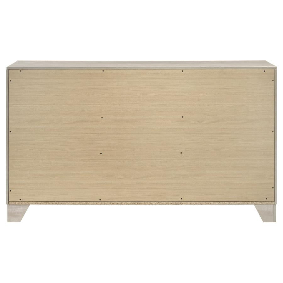 Trenton 6-Drawer Bedroom Dresser Rustic Cream