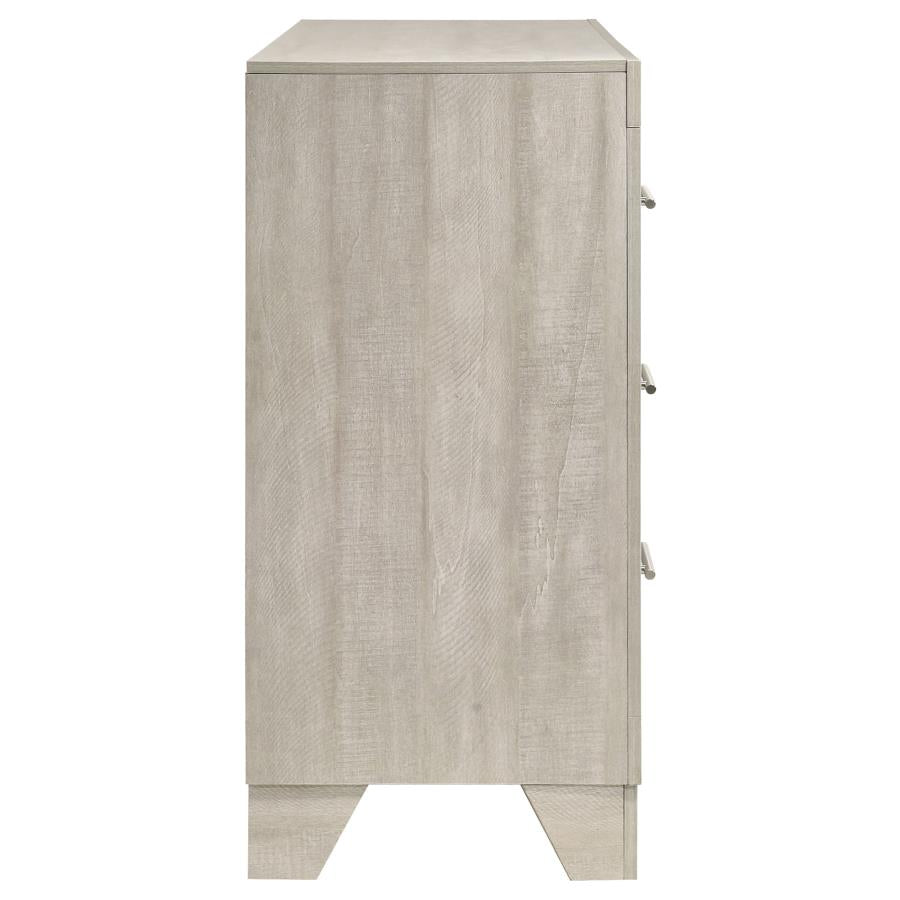 Trenton 6-Drawer Bedroom Dresser Rustic Cream