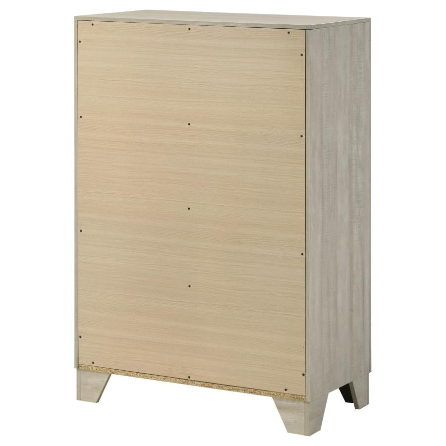 Trenton 4-Drawer Bedroom Chest Of Drawers Rustic Cream