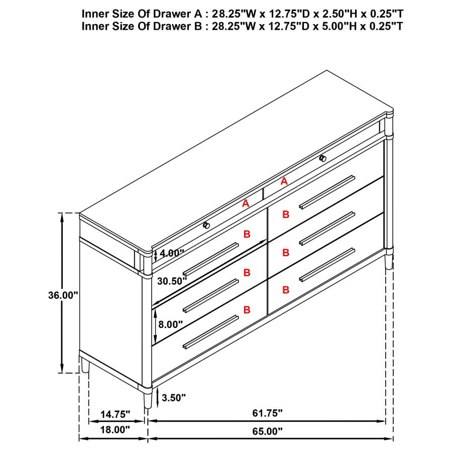 Gracemont 5-Piece Eastern King Bedroom Set White