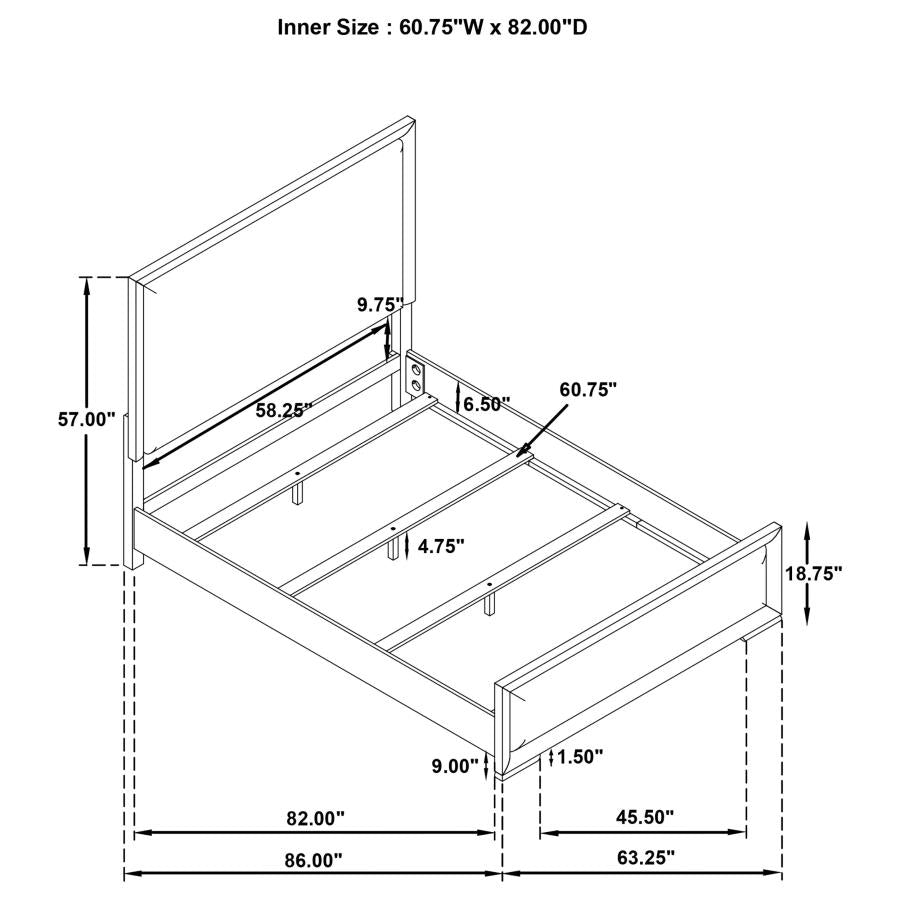Gracemont 5-Piece Queen Bedroom Set White