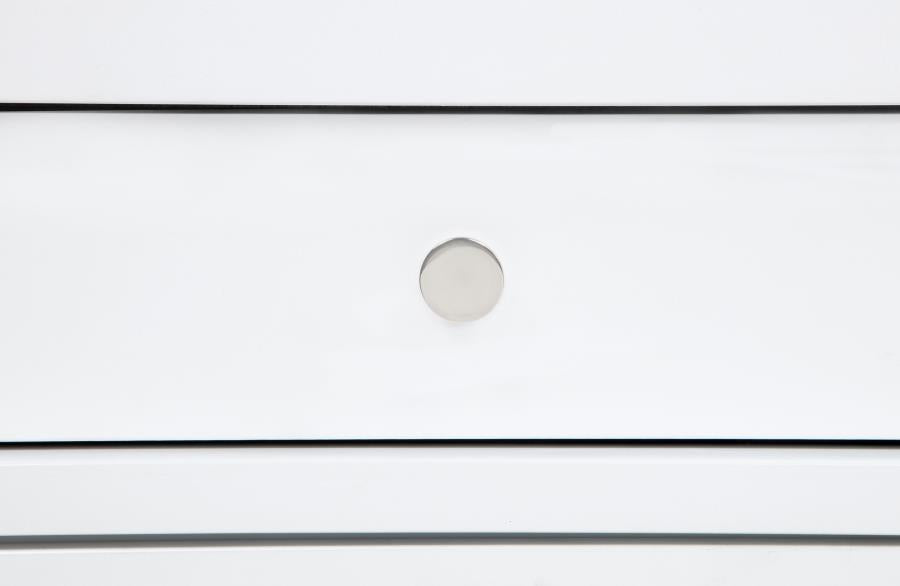 Gracemont 3-Drawer Bedroom Nightstand Bedside Table White