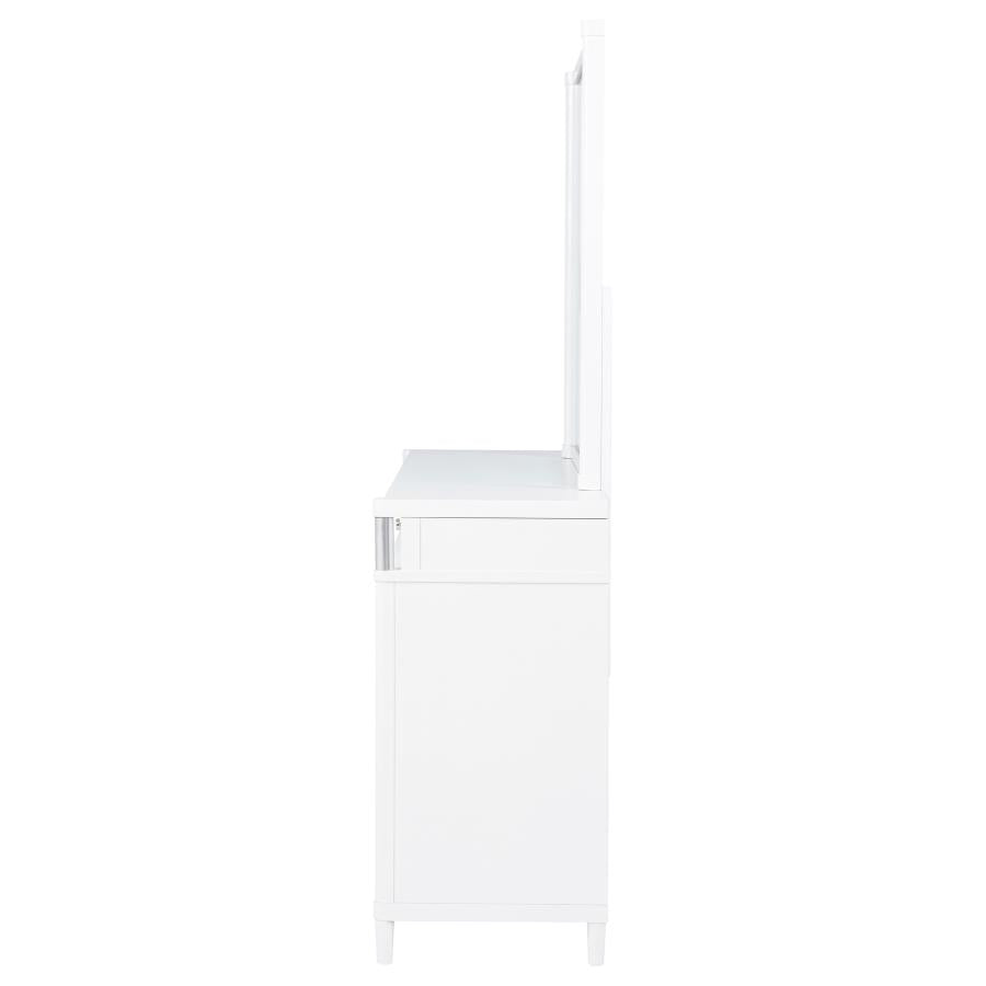 Gracemont 8-Drawer Bedroom Dresser With Mirror White