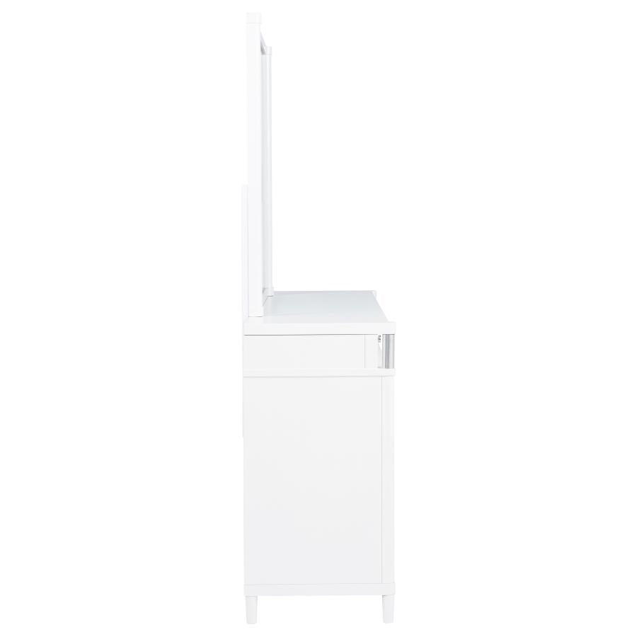 Gracemont 8-Drawer Bedroom Dresser With Mirror White