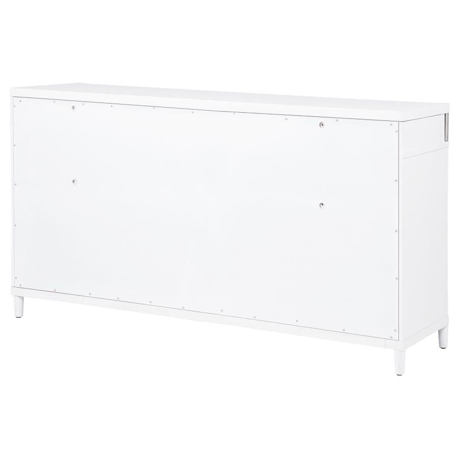 Gracemont 8-Drawer Bedroom Dresser Cabinet White
