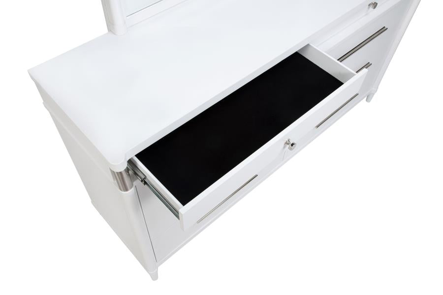 Gracemont 8-Drawer Bedroom Dresser Cabinet White