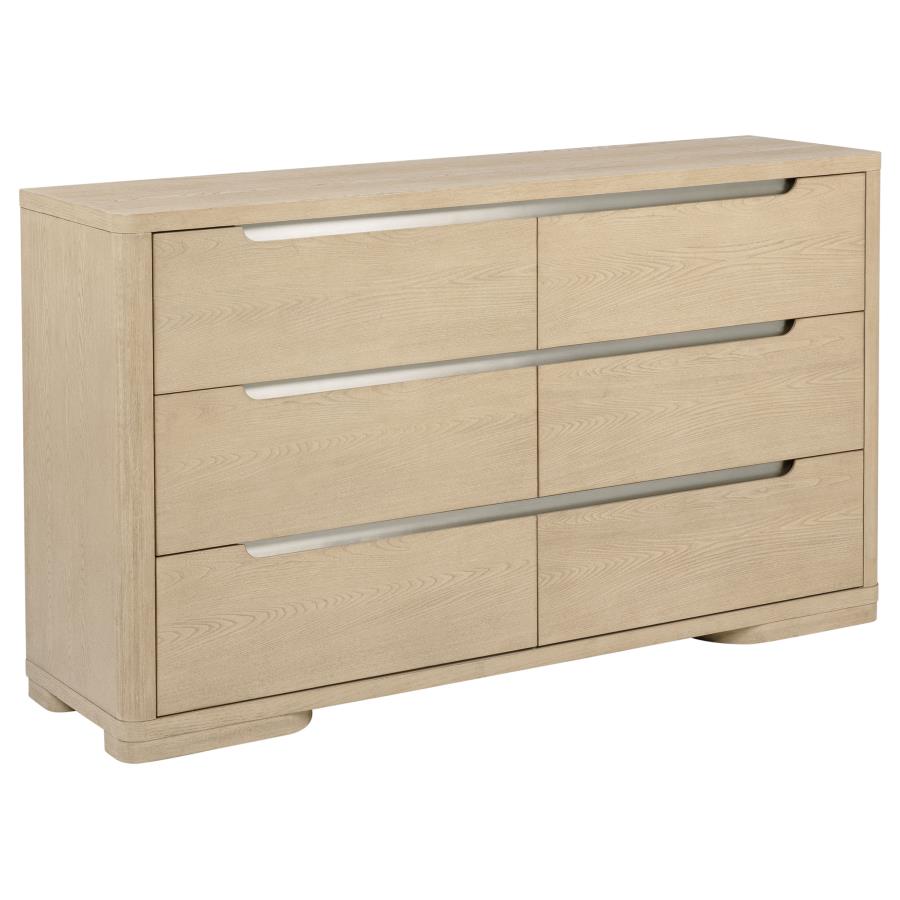 Ladera 4-Piece Eastern King Bedroom Set Light Elm