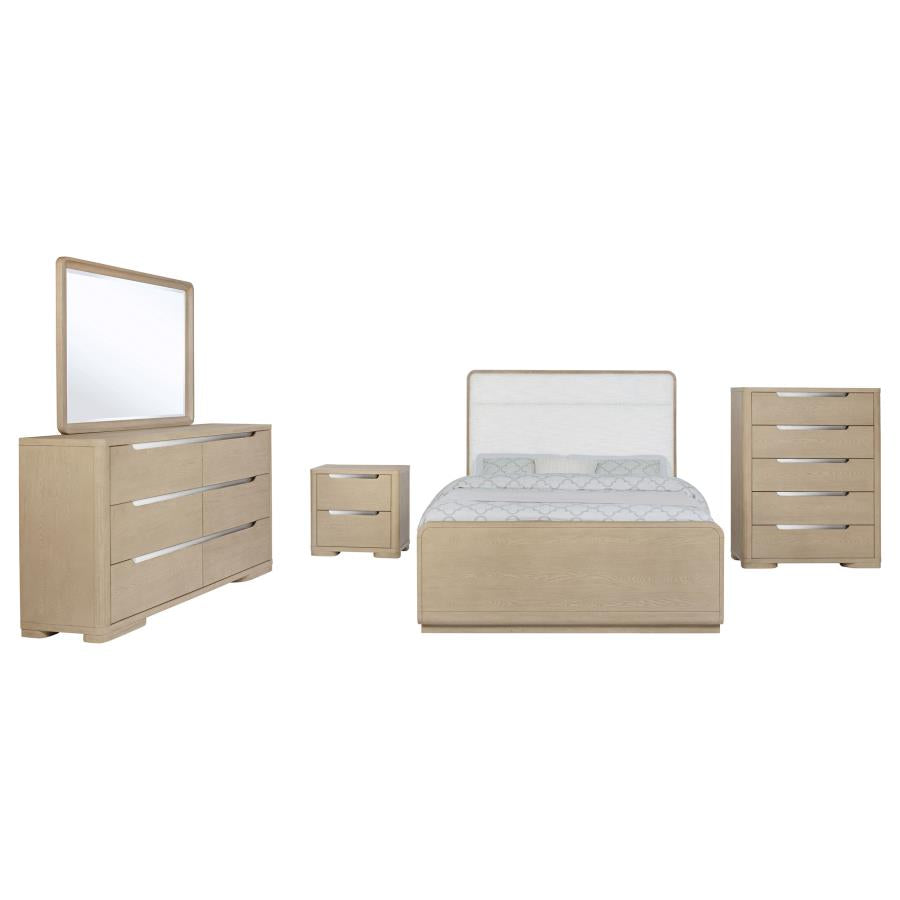 Ladera 5-Piece Eastern King Bedroom Set Light Elm