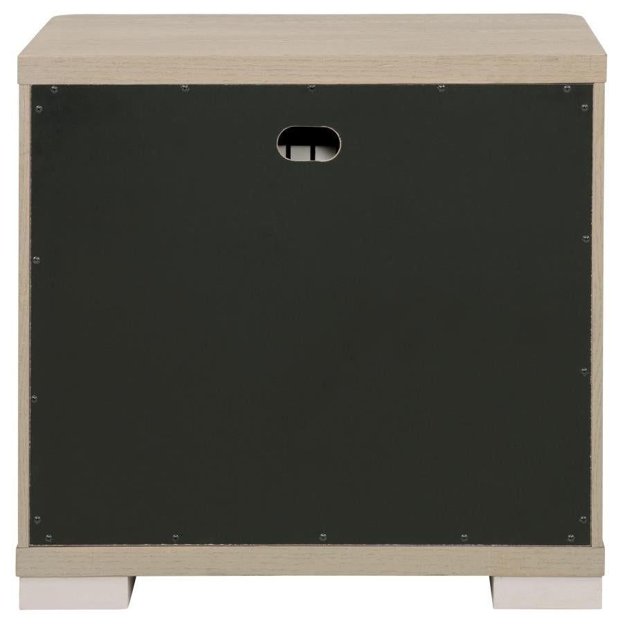 Ladera 2-Drawer Nightstand Bedside Table Light Elm