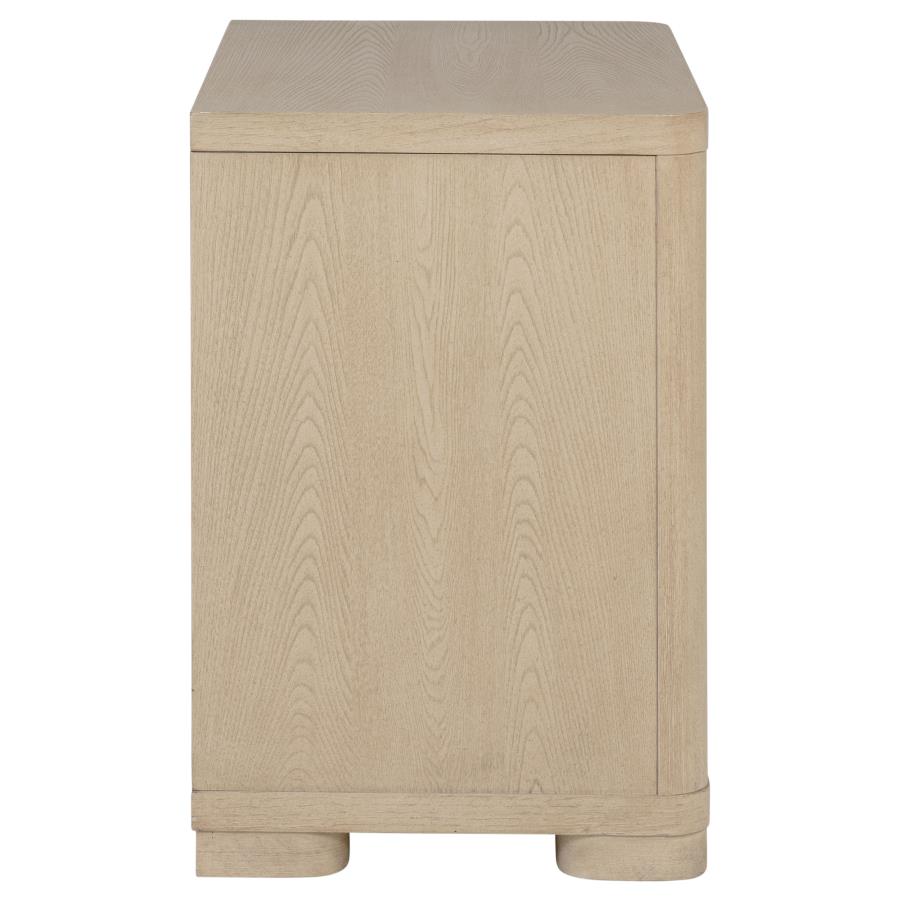 Ladera 2-Drawer Nightstand Bedside Table Light Elm