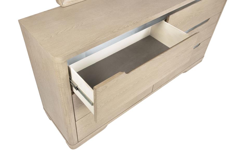 Ladera 6-Drawer Bedroom Dresser Light Elm