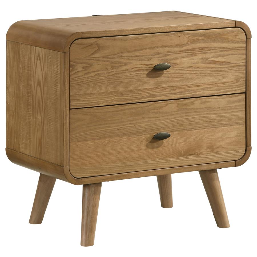 Robyn 4-Piece Eastern King Bedroom Set Light Ash