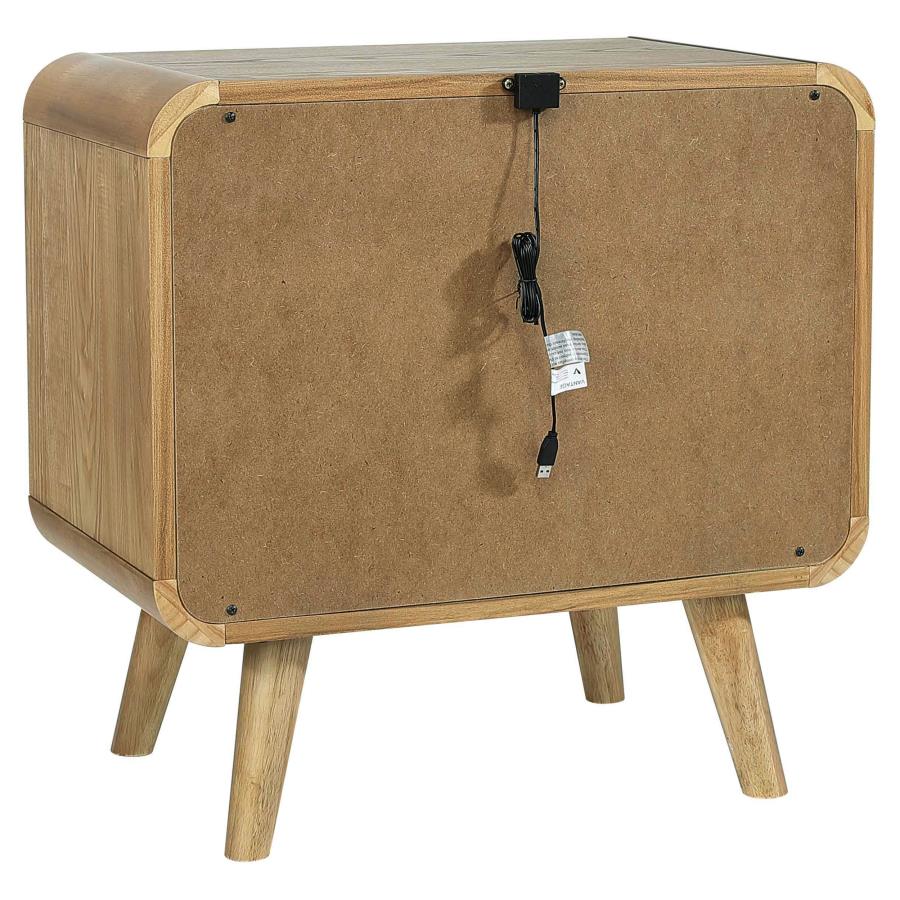 Robyn 5-Piece Eastern King Bedroom Set Light Ash