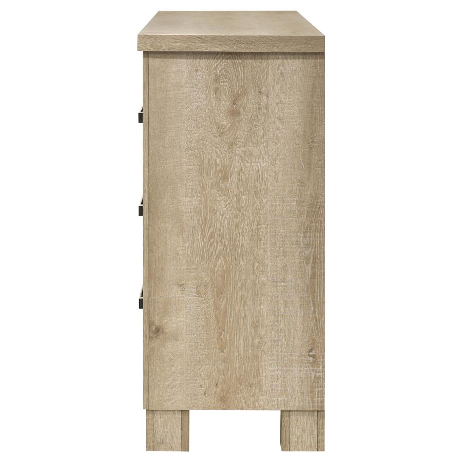 Oakglen 6-Drawer Bedroom Dresser Weathered Oak