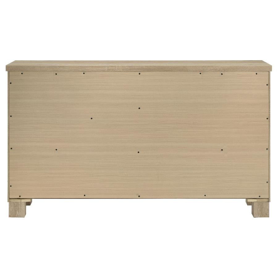 Oakglen 6-Drawer Bedroom Dresser Weathered Oak