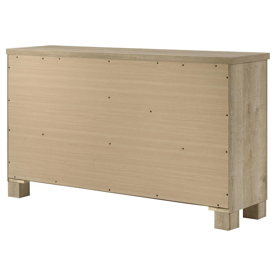 Oakglen 6-Drawer Bedroom Dresser Weathered Oak