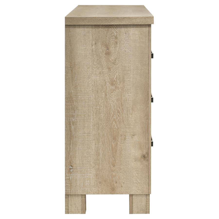 Oakglen 6-Drawer Bedroom Dresser Weathered Oak