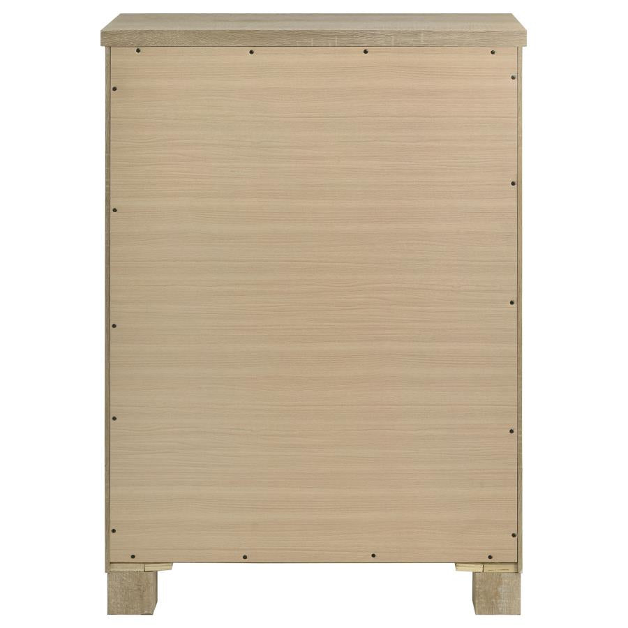 Oakglen 5-Drawer Bedroom Chest Of Drawers Weathered Oak