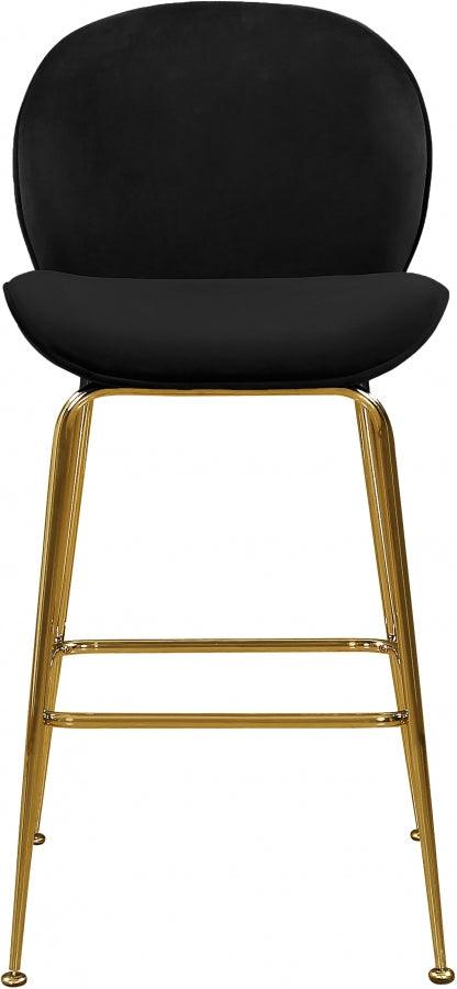 Meridian Furniture - Paris Counter Stool In Black (Set Of 2) - 787Black-C - ATL FURNITURE