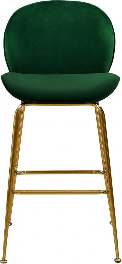 Meridian Furniture - Paris Counter Stool In Green (Set Of 2) - 787Green-C - ATL FURNITURE