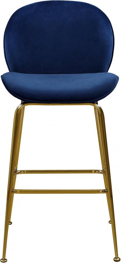 Meridian Furniture - Paris Counter Stool In Navy (Set Of 2) - 787Navy-C - ATL FURNITURE