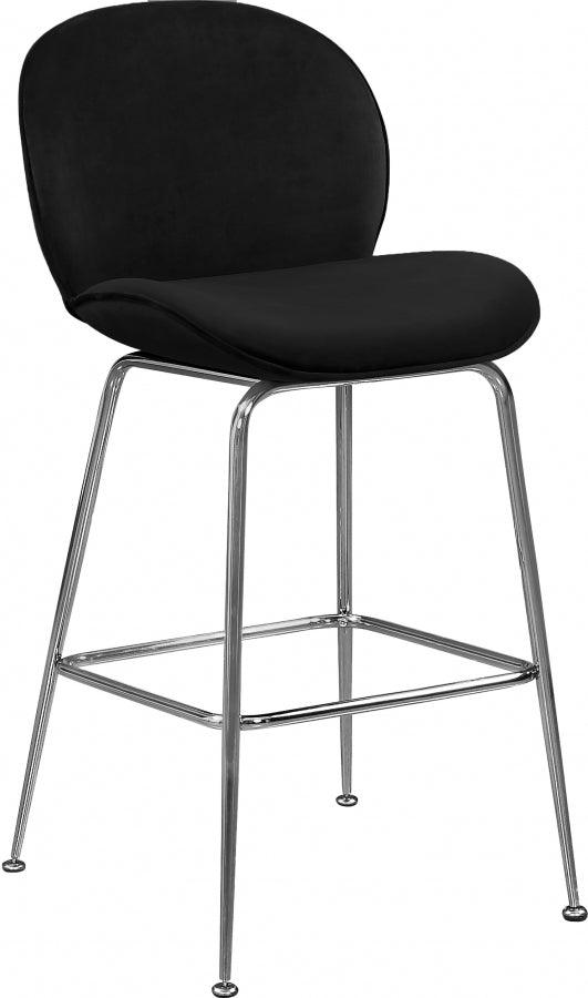 Meridian Furniture - Paris Counter Stool Set Of 2 In Black - 788Black-C - ATL FURNITURE