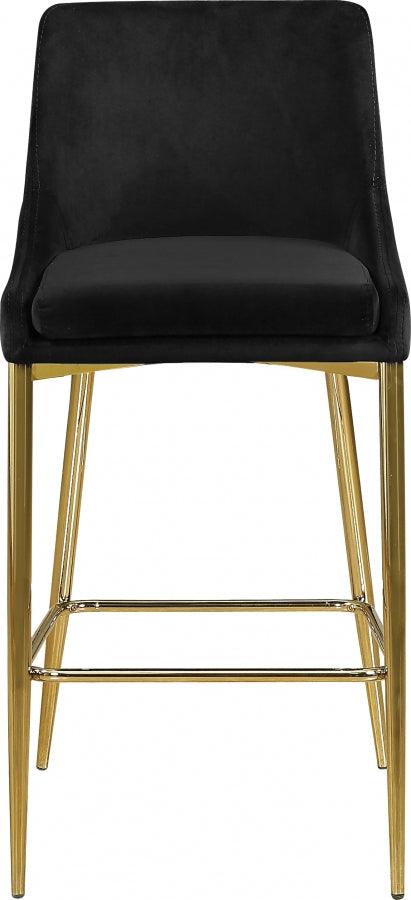 Meridian Furniture - Karina Counter Stool Set Of 2 In Black - 789Black-C - ATL FURNITURE