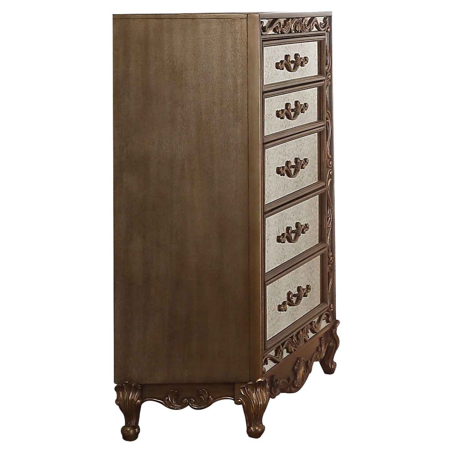 Orianne Antique Gold Chest - ATL FURNITURE