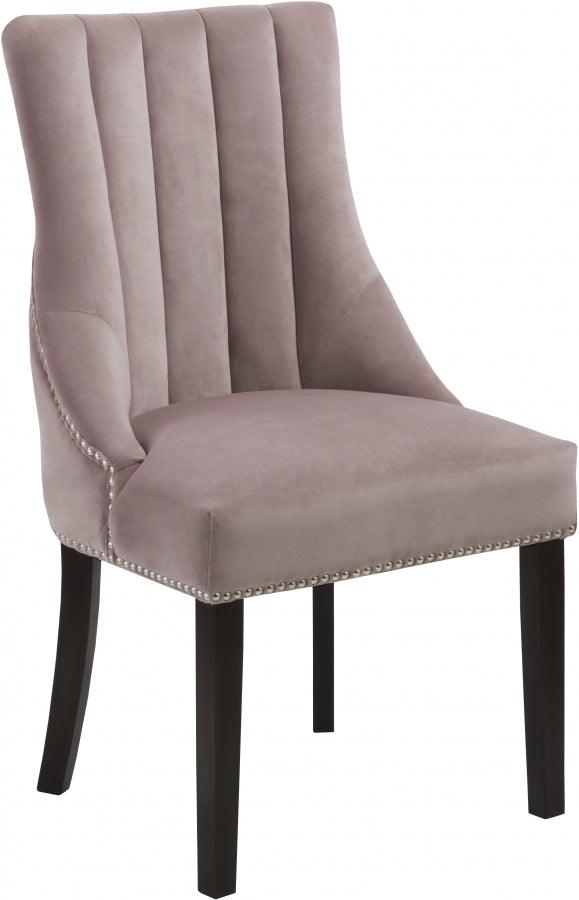 Meridian Furniture - Oxford Velvet Dining Chair In Pink (Set Of 2) - 721Pink-C - ATL FURNITURE