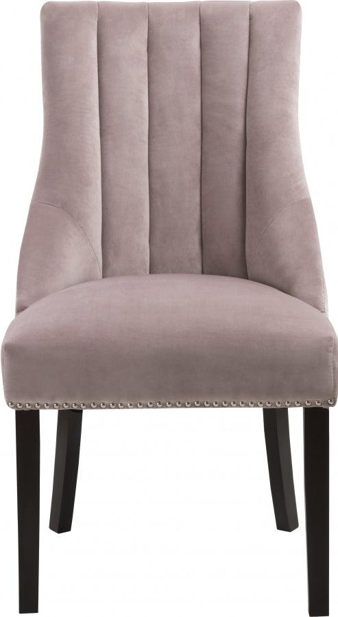 Meridian Furniture - Oxford Velvet Dining Chair In Pink (Set Of 2) - 721Pink-C - ATL FURNITURE