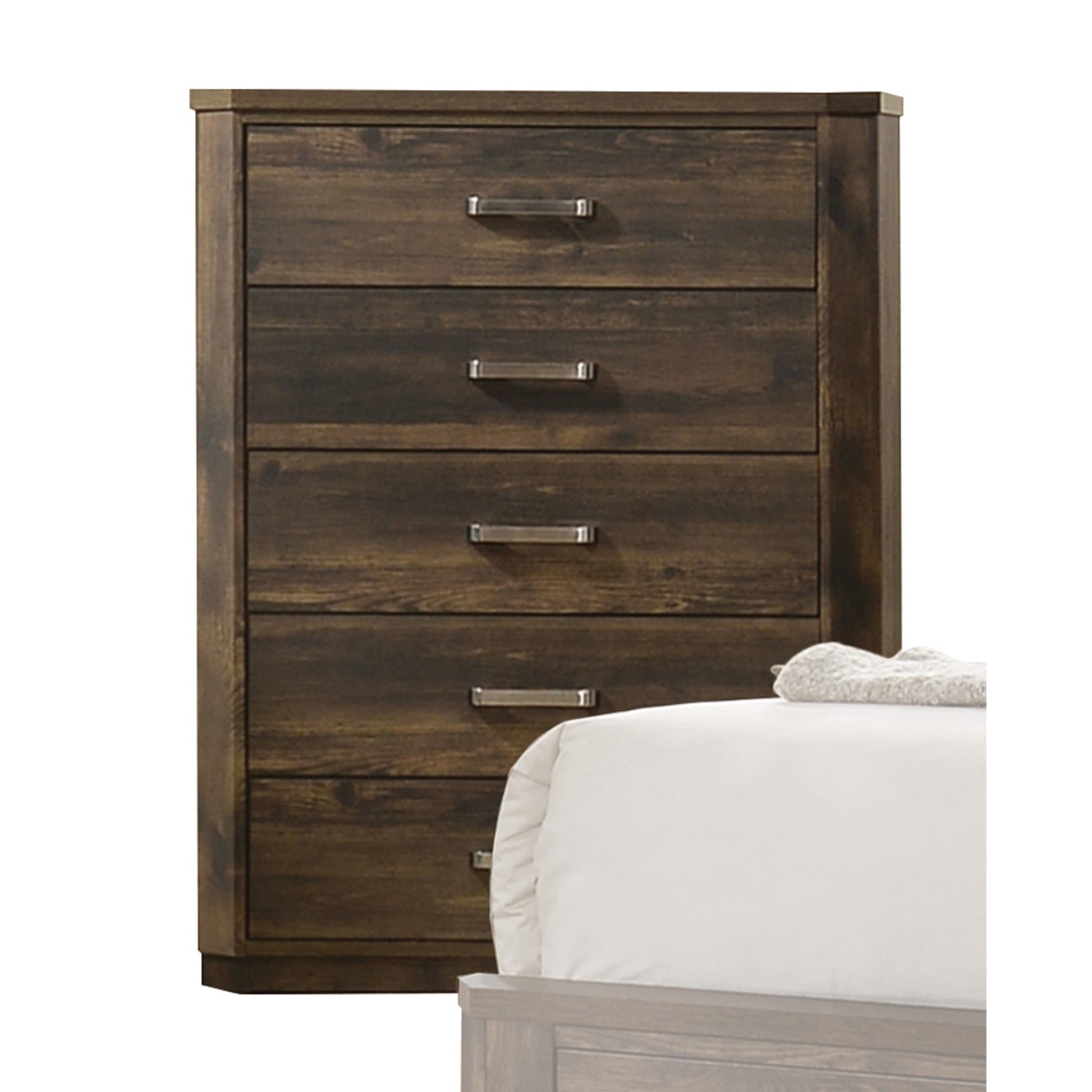 Elettra Rustic Walnut Chest - ATL FURNITURE