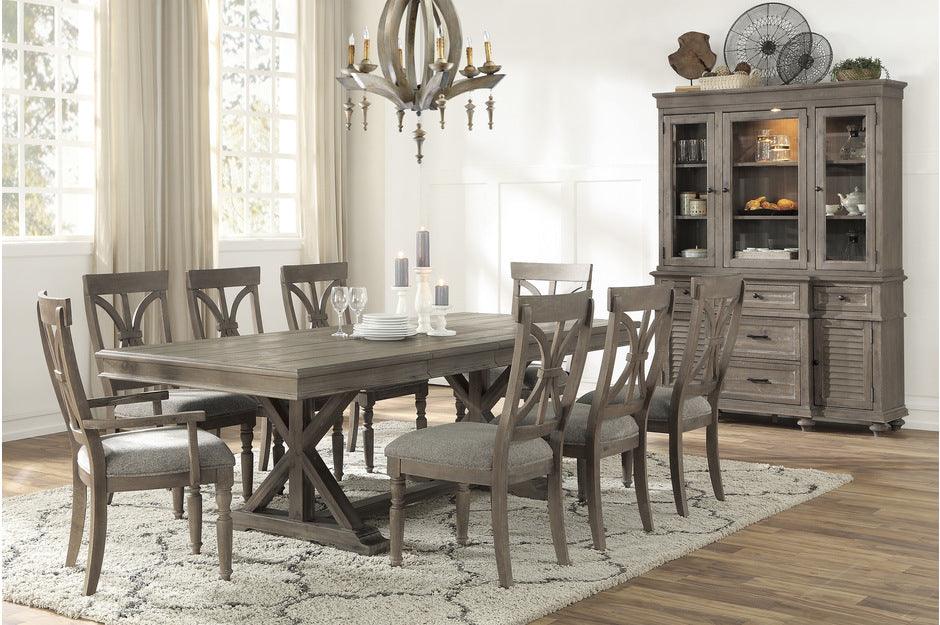 Homelegance - Cardano 9 Piece Dining Room Set In Driftwood Light Brown - 1689Br-96-9Set - ATL FURNITURE