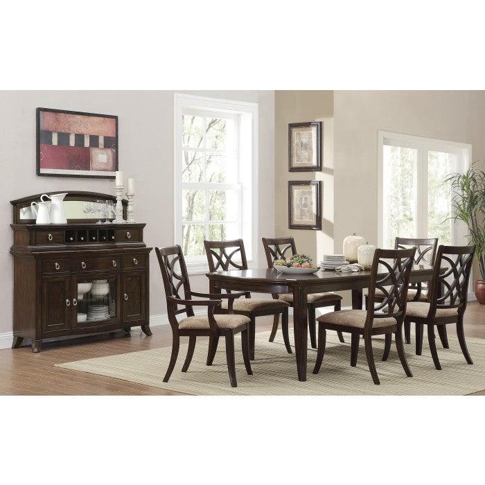 Homelegance - Keegan Rich Brown Cherry Dining Table - 2546-96 - ATL FURNITURE