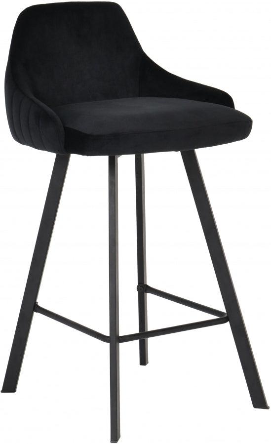 Meridian Furniture - Viviene Counter Stool In Black (Set Of 2) - 761Black - ATL FURNITURE